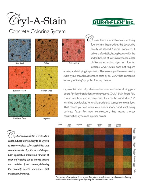 Cryl-A-Stain by Dur-A-Flex Inc.