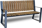 Landscape Forms offers a second version of popular Lakeside Bench