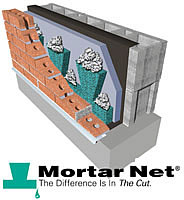 Solution for clogged weep holes in masonry cavity construction Solution for clogged weep holes in masonry cavity construction