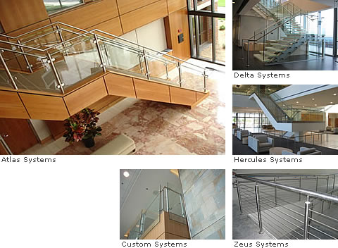 Atlas glass railings systems by  J.M. Gruca