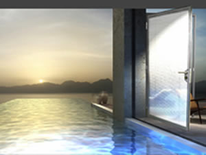 The Infinity Pool Glass Door The Infinity Pool Glass Door