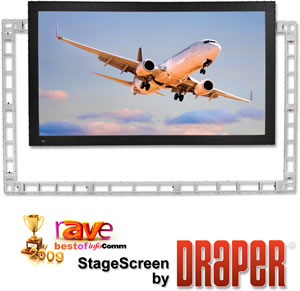 New Draper Screen Improves on Old Folding Screen Concept New Draper Screen Improves on Old Folding Screen Concept