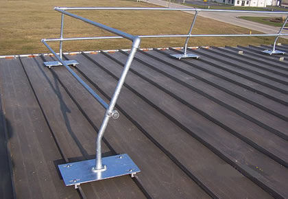 Standing Seam Roof Fall Protection Guardrail Standing Seam Roof Fall Protection Guardrail