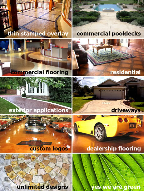 These are just a few examples of what Decorative Concrete can do.