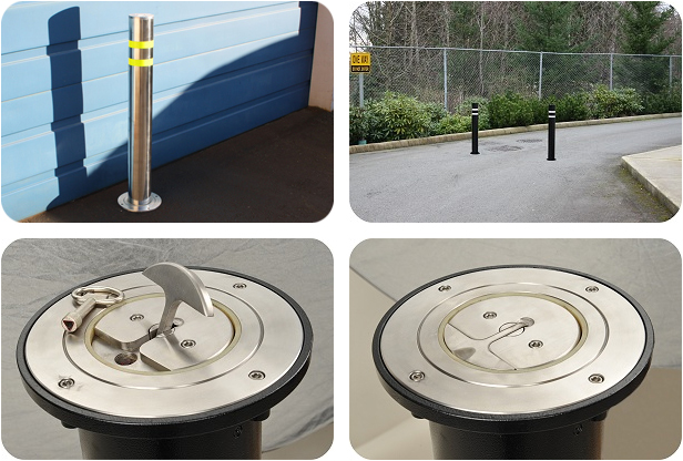 New R-8411 and R-8401 Retractable Bollards