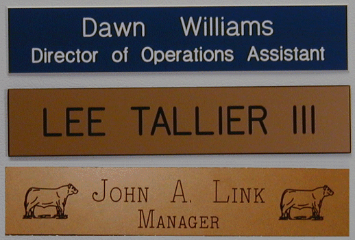 Nameplates and Tags Nameplates and Tags