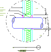 wall penetration Shaft isolation duct