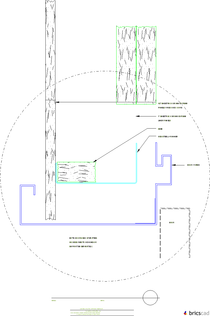 SW705  -  ELEVATOR DOOR FRAME HEAD. AIA CAD Details--zipped into WinZip format files for faster downloading.