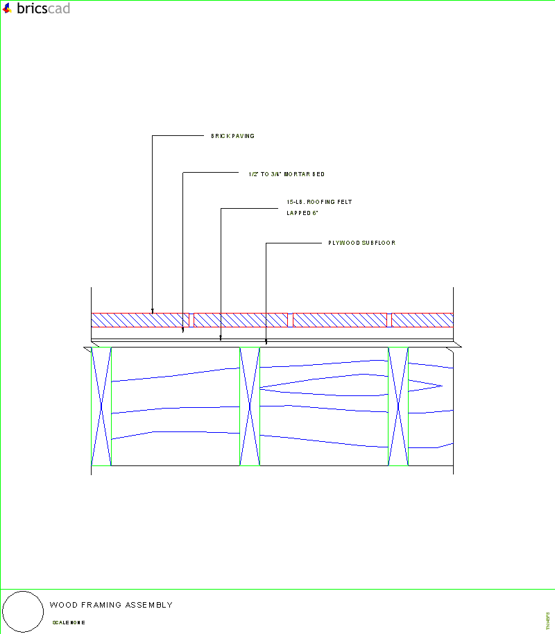 Wood Framing Assembly. AIA CAD Details--zipped into WinZip format files for faster downloading.