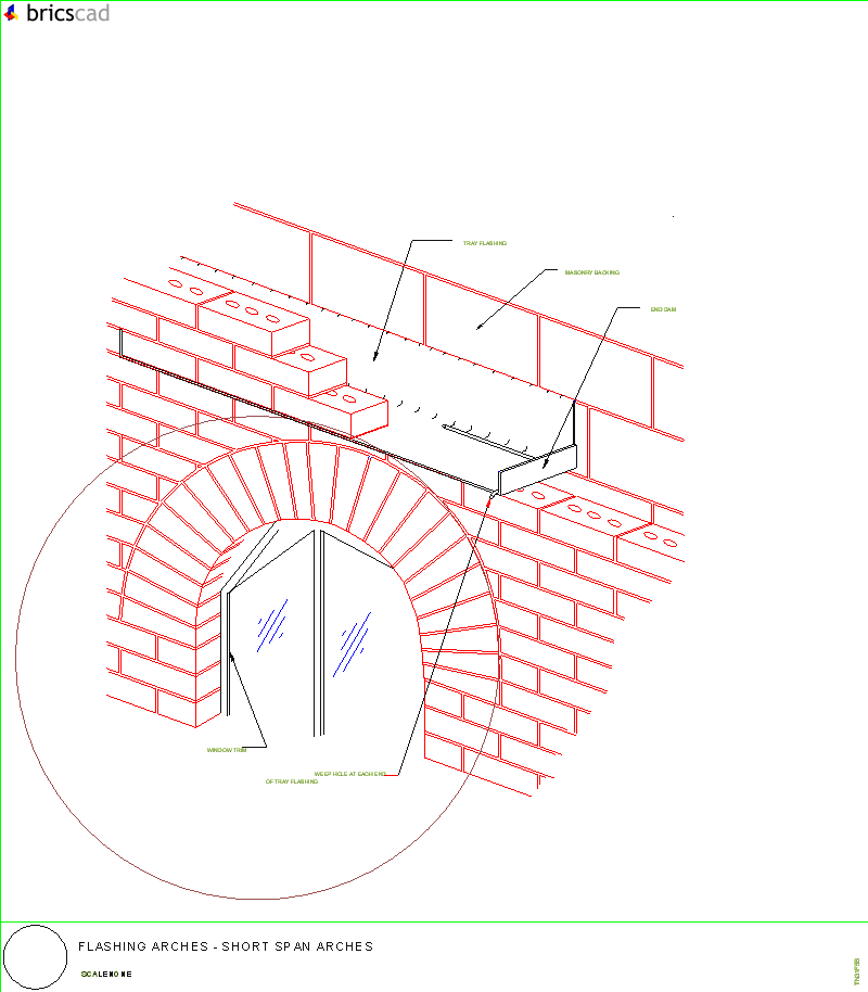 Flashing Arches. AIA CAD Details--zipped into WinZip format files for faster downloading.