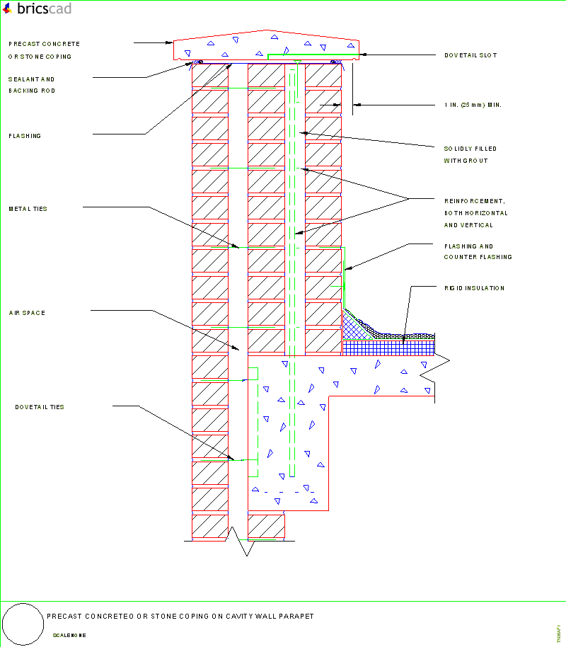 concrete wall detail. Precast Concrete or Stone