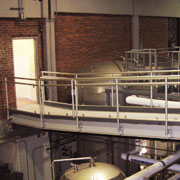 ADA Compliant Aluminum Walkway provides safe public tours at Harpoon Brewery