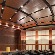 Alabama Army & Air National Guard relies on Chicago Metallic metal ceiling systems for long-lasting performance and custom aesthetic
