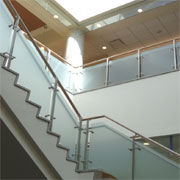 Ares Post & Point Support Glass Railing System from Global Glass Railings
