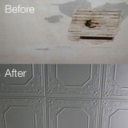 Covering Popcorn Ceilings with Styrofoam Ceiling Tiles