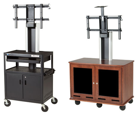 Da-Lite Expands Video Conferencing Line with Wood and Metal Carts