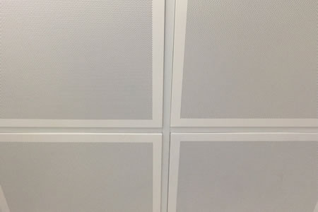 Micro Perforated Acoustical Aluminum Ceiling Tile with Soundtex