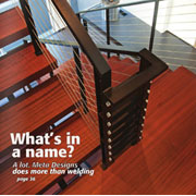 Fabricator Magazine Cover Showcases 'Meta Designs' CableRail Custom Stair