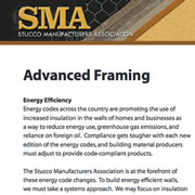 Framing & Energy Efficiency