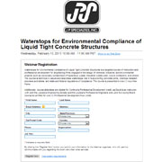 FREE Webinar: Waterstops for Environmental Compliance of Liquid Tight Concrete Structures