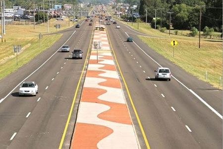Highway 80 Decorative Concrete Project in Alabama By Elite Crete