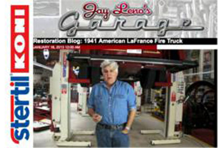 Jay Leno Selects Stertil-Koni Heavy Duty Vehicle Lifts for 70 Year-old Fire Truck Restoration