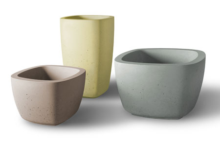 Landscape Forms Introduces Larkspur, A Collection Of Cast Concrete Planters