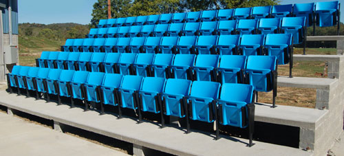 Liberty Stadium Seats, Lincoln County High School,  West Virginia by Preferred Bleachers and Theater Seating