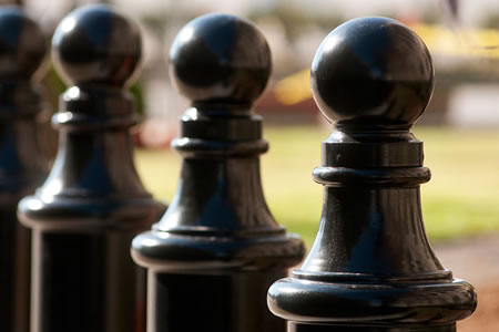 New Machining and Accessories on Bollards Improves Appearance and Usability Unique ball-top castings highlight the features of the R-7593 bollards