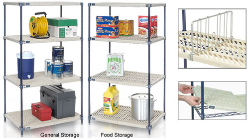 Nexelite Vented Plastic Shelving - Nexelon Nexelite Vented Plastic Shelving - Nexelon