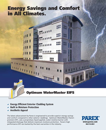 Parex Receives Advertising Excellence Award from Walls and Ceilings Magazine