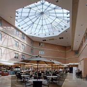 Pennsylvania’s Crozer-Chester Medical Center’s  40-foot-diameter skylight finished by Linetec