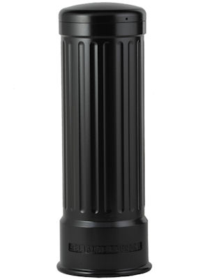 Reliance Foundry Improves Popular Bollard Style with Machined Fluting The R-7535 bollard design emphasizes vertical fluting, and presents a simple base & gently rounded dome top that works well with period buildings.