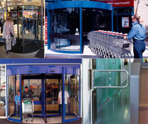 Revolving Doors for Supermarkets and Shopping Centers by Boon Edam