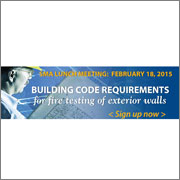 Sign up now for SMA Building Code Requirements for Fire Testing of Exterior Walls Lunch Meeting