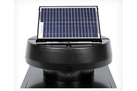 Solar Powered Attic Fans From Battic Door