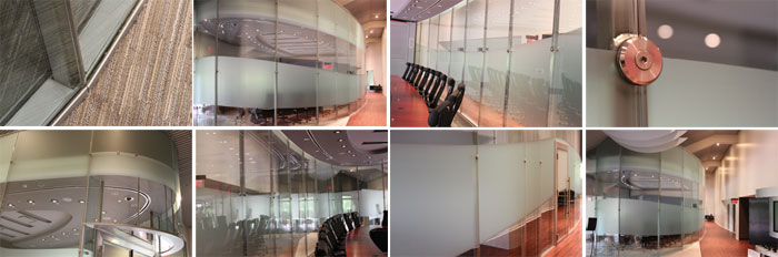 SOLARE Double Glazed Partitioning at the VERIZON Executive Briefing Center