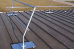 Standing Seam Metal Roof Fall Protection Guardrail