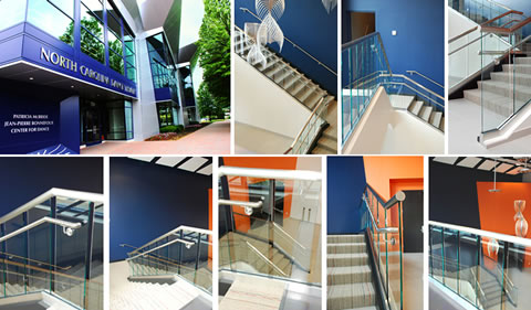Structural glass and stainless railing projects