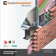 The CavityComplete™ Wall System for Steel Stud with Masonry Veneer
