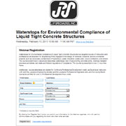 Waterstops for Environmental Compliance of Liquid Tight Concrete Structures