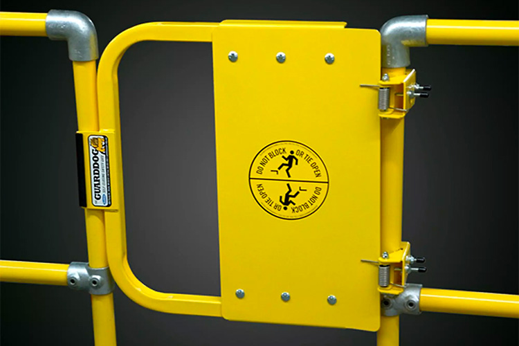 GuardDog Self Closing Industrial Safety Gate from BlueWater Mfg