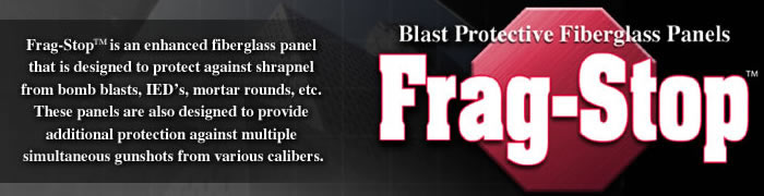 Blast protection Frag-Stop composite panels