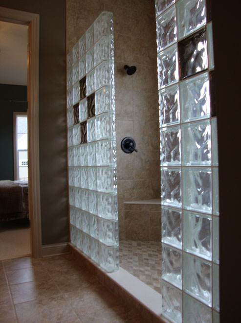 Frosted glass block