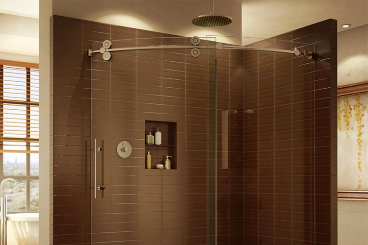 Frameless Corner Shower Doors and Enclosures - Free Shipping