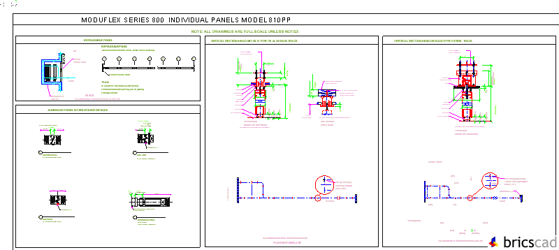 491-02-5 Expandable Panel used to close pocket doors. AIA CAD Details--zipped into WinZip format files for faster downloading.