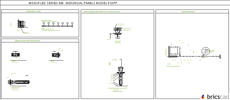 610PP-4 Expandable fly-panel used for offset openings. AIA CAD Details--zipped into WinZip format files for faster downloading.