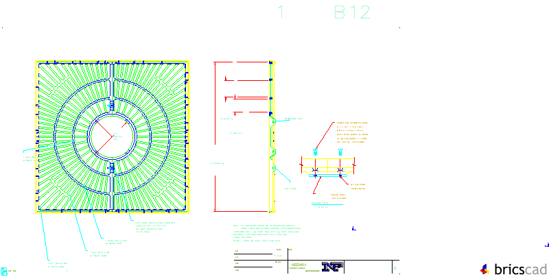 R-8740-1 A Tree Grate 72 Square with 20 Dia. Tree Opening. AIA CAD Details--zipped into WinZip format files for faster downloading.