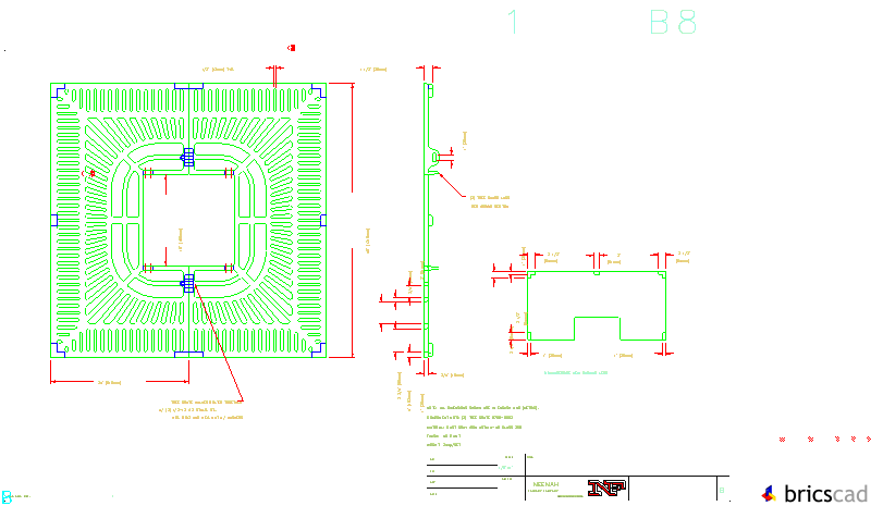 R-8768 Tree Grate 48 Square with 16 Square Tree Opening. AIA CAD Details--zipped into WinZip format files for faster downloading.