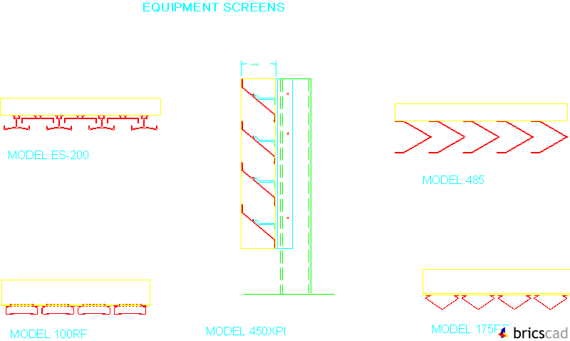 Equipment Screens. AIA CAD Details--zipped into WinZip format files for faster downloading.